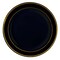 Smarty Had A Party 10.25" Black with Gold Edge Rim Plastic Dinner Plates (120 Plates), 120PK 110BG-CASE - alternate 2